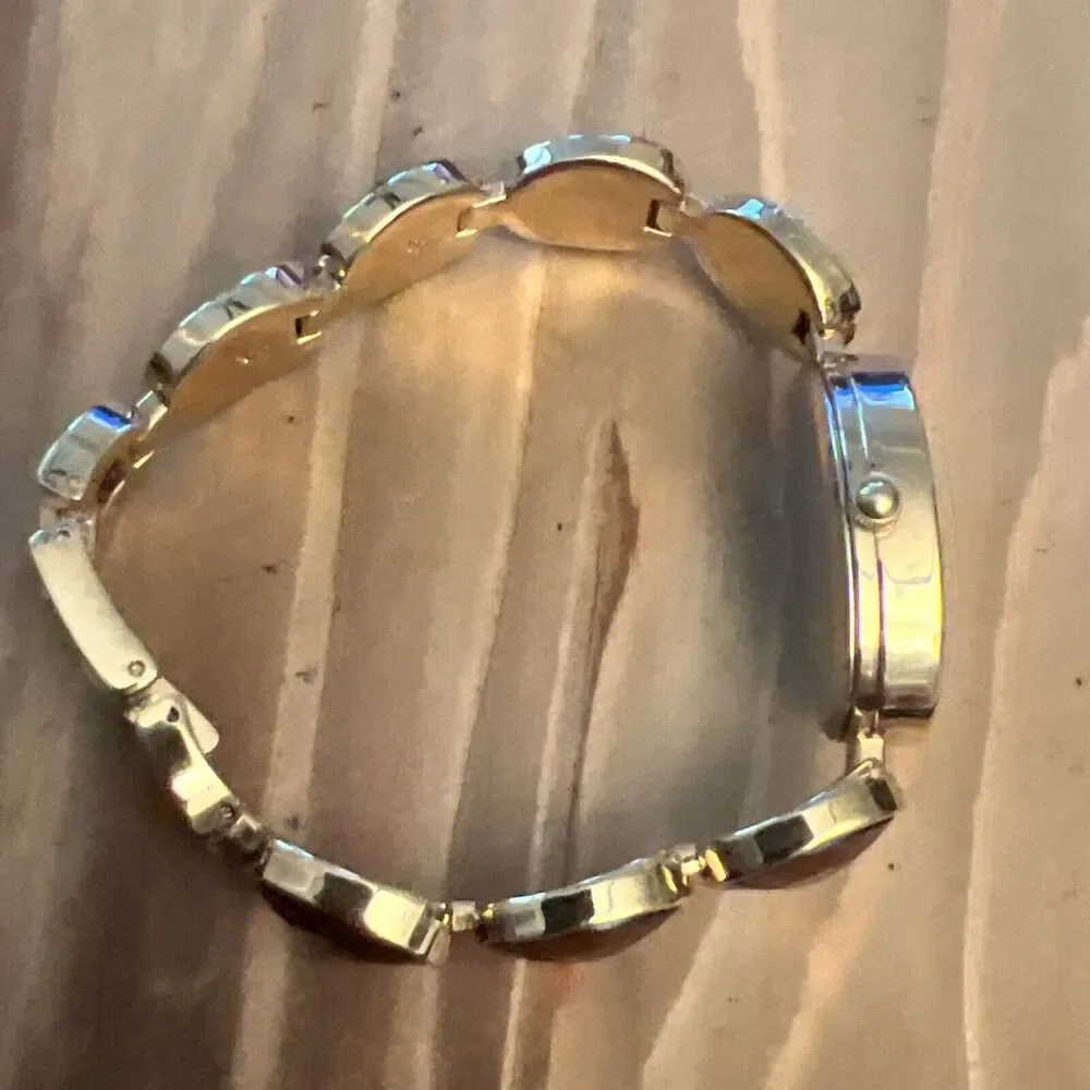 Unbranded Gold Tone Ladies Watch With Gems
